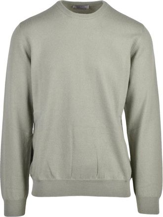 Alpha Studio Pullover Girocollo - Heren - Cashmere truien - Groen - L - Kasjmier - Truien & Vesten