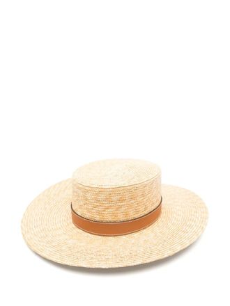 Gucci Vissershoed met logoplakkaat - Beige
