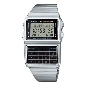 Casio Quartz Waterproof Analog Mens Silver Digital DBC-611-1