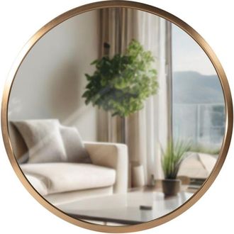 Clp Espejo De Pared Elsie Dorado Mate S