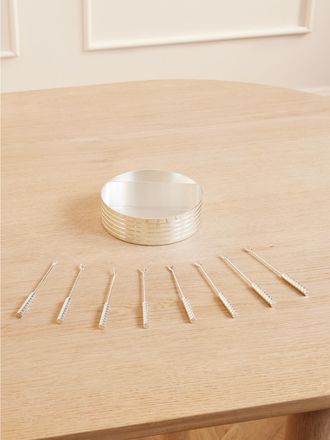 Ralph Lauren Home Set Aperitivo Con Finitura Argento Montgomery