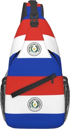 Generic Paraguay Paraguayan Flag Crossbody Bag Anti Theft Cross Body Bag Trendy Chest Backpack For Women Casual Shopping