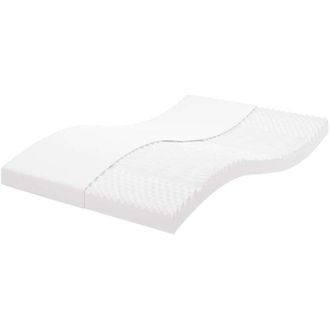 vidaXL Colch&oacute;n De Espuma De 7 Zonas Dureza 20 Ild Blanco 140x210 Cm Vidaxl