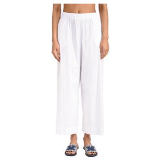 Max Mara Wide Trousers - female - Max Mara - Wide Trousers - White - XL - Trousers