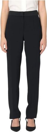 Emporio Armani Dames, Broeken, Zwart, Maat: XS Leer