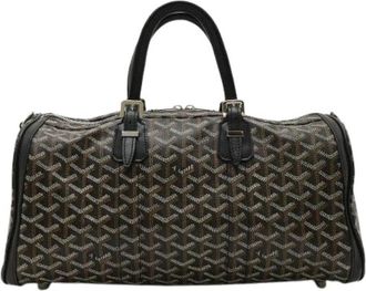 Goyard Pre-owned Croisiere 40 Handbag PVC Coated Canvas - Dames - Vintage Weekendtas - Bruin - ONE Size - Leer - Vintage