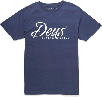 Deus Mens Custom Tee In Navy
