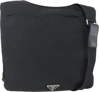 Prada Pre-owned Nylon Cross Body Bag - Dames - Vintage Schoudertas - Zwart - ONE Size - Nylon - Vintage