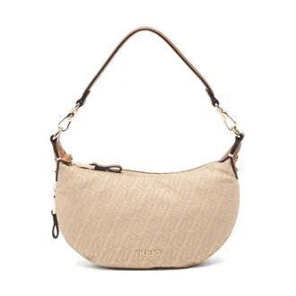 Liu Jo Shoulder Bags, female, Beige, Size: ONE SIZE Shoulder Bag with Monogram