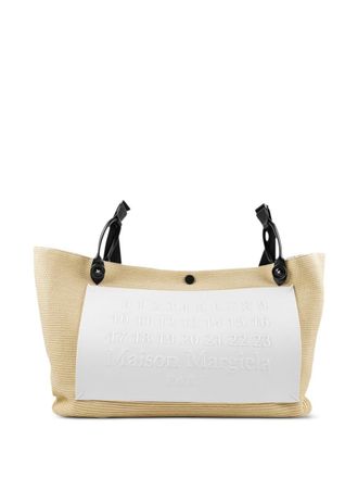 Maison Margiela Borsa tote con applicazione - Toni neutri