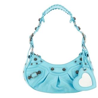 Balenciaga Turquoise Le Cagole XS Shoulder Bag