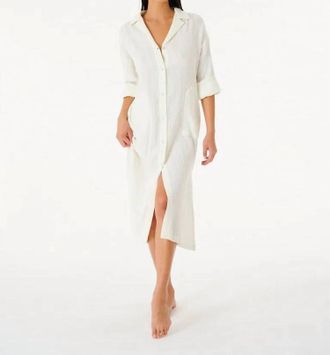 Rip Curl Norah Shirt Dress In White