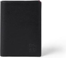 Brunello Cucinelli Capretta passport holder in Black at Nordstrom