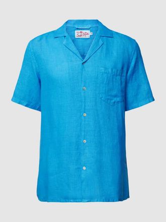 MC2 Saint Barth Regular Fit Freizeithemd aus Leinen Modell KALEA in Blau, Gr&ouml;&szlig;e S