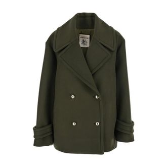 Semicouture Donna, Cappotti, Verde, XS, new