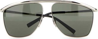 Saint Laurent Womens Ysl Sunglasses Silver Metal