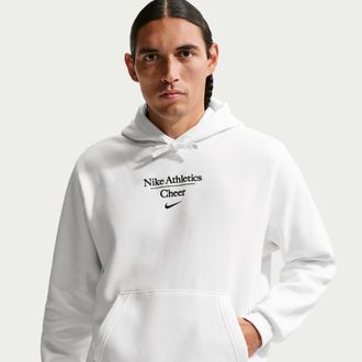 Nike Mens Cheer Pullover Hoodie in White | APS568NACH-WHT