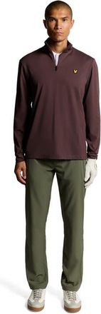 Lyle & Scott Golf Course Midlayer in Berry at Nordstrom, Size Xx-Large