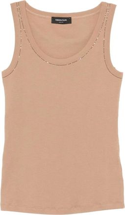Fabiana Filippi Verfraaide top - Beige