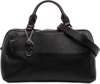 Cartier Pre-owned Cartier Grained Calfskin Marcello de Cartier Bowling Bag Ladies PPXKP0TU97NINM7D