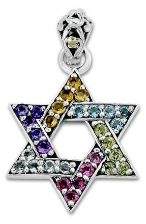 Samuel B. Star of David Pendant in Multi at Nordstrom Rack