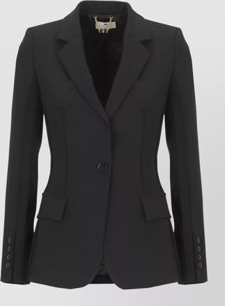 Elisabetta Franchi blazer tailored notched lapels front flap pockets
