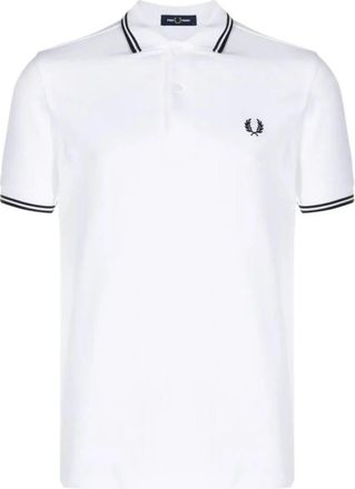 Fred Perry M3600 Twin Tipped Polo Shirt - Heren - Polos - Wit - 2XL - Katoen - Tops