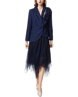 Burryco Burryco 2Pc Blazer & Skirt Set