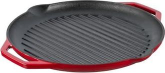 OEM Sourcing Sart&eacute;n Para Asar De Hierro Fundido Esmaltado Rojo 34 Cm