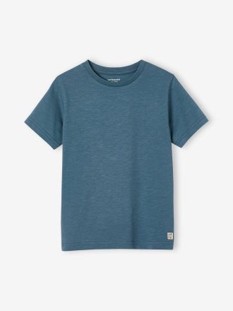 Vertbaudet T-shirt couleur gar&ccedil;on manches courtes bleu
