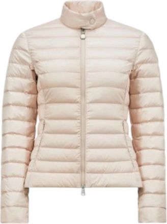 Moncler Korte Donsjas Roze - Heren - Winterjassen - Roze - S - Leer - Jassen