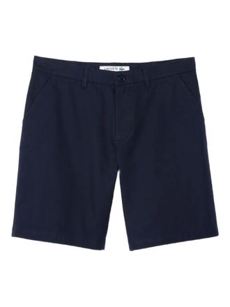 Lacoste Commuter button-fastening shorts - men - Polyester - 40 - Blue
