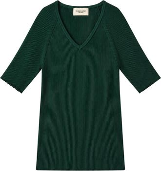Max Mara V-hals Breiwerk - Dames - V-hals truien - Groen - L - Truien & Vesten