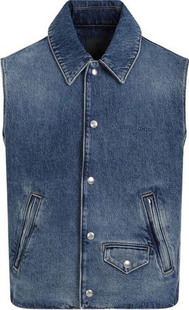 Givenchy Denim Sleeveless Vest - Heren - Bodywarmers - Blauw - L - Denim - Jassen