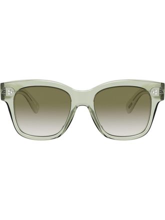 Oliver Peoples Occhiali da sole squadrati Melery - Verde