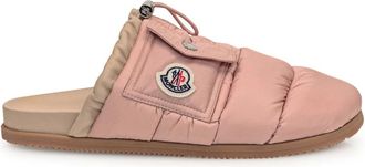 Moncler Mon Pocket mules - Dames - Pantoffels - Roze - 39 EU - Leer - Schoenen