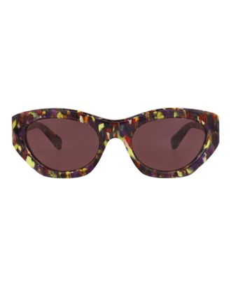 Chlo&eacute; Cat Eye-Frame Recycled Acetate Sunglasses