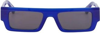 Off-white Pittsburgh Rechthoekige Zonnebril - Heren - Zonnebrillen - Blauw - ONE Size - Accessoires