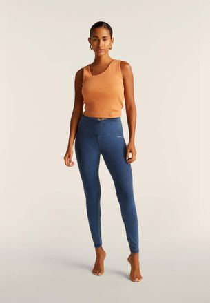 Freddy Tanktop FREDDY Tank S25WMCT3, Damen, Gr. L, grau (sandstone), Obermaterial: 97% Baumwolle CO. 3% Elasthan EL., Tops Tanktop