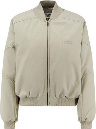 Maison Margiela Cotton Twill Jacket - Dames - Bomber jackets - Beige - 2XS - Katoen - Jassen