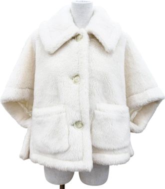 Max Mara Terzo Alpaca Virgin Wool Silk Poncho