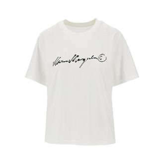 Maison Margiela Calligraphic print T-shirt Woman XS