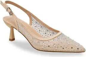Chase + Chloe by Intouch Footwear Pointed Toe Slingback Pump in Beige at Nordstrom Rack, Size 5.5