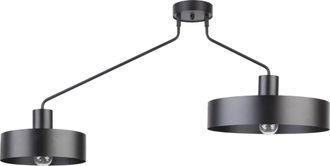 Sigma Jumbo 2 L&aacute;mpara De Techo Negro Mate Dise&ntilde;o Minimalista