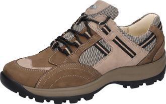 Waldl&auml;ufer Schn&uuml;rschuh WALDL&Auml;UFER HOLLY, Damen, Gr. 8,5 (42,5), braun (braun, beige), Nubukleder, Textil, Schuhe Schn&uuml;rschuh, Bequemschuh, Halbschuh, Outdoorschu