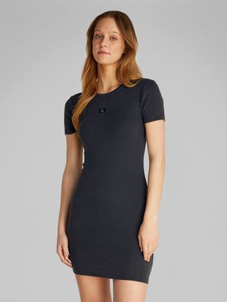 Calvin Klein Jeans Shirtkleid »WASHED WOVEN LABEL RIB DRESS« in gewaschener Optik