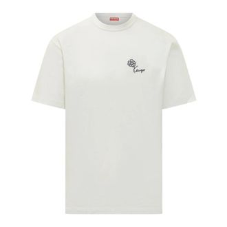 Kenzo Tops, Heren, Wit, M, Katoen, Tulip Classic T-shirt