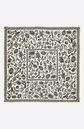 Bimba & Lola Two-tone Ikatmix print scarf in Ivory at Nordstrom