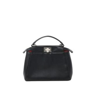 Fendi Pre-owned Handbags, female, Black, Size: ONE SIZE Pre-owned Peekaboo Mini