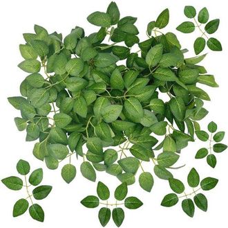OEM Dailygoods, Dailygoody, P&eacute;talos De Rosa Artificiales, Hojas Decorativas, Duraderos Y De Bajo Mantenimiento, Verdes, Perfectos Para Bodas